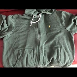 Xxl polo hoodie green and yellow good condition
